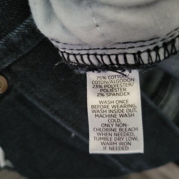 Ann Taylor LOFT Modern Kick Crop Jeans Womens Size 26 Low Rise Dark Wash Denim - Picture 6 of 6